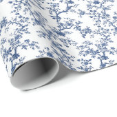 Chinoiserie Garden Blue Cadeaupapier (Rol Hoek)