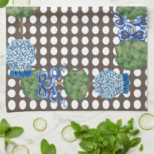 Chinoiserie Garden Topiary Ginger Jar Jars Theedoek