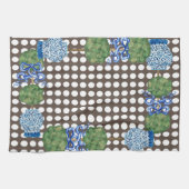 Chinoiserie Garden Topiary Ginger Jar Jars Theedoek (Horizontaal)