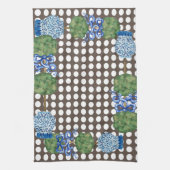 Chinoiserie Garden Topiary Ginger Jar Jars Theedoek (Verticaal)