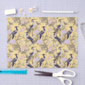 Chinoiserie Geel Bloemen Egret Tissuepapier (Craft)