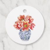 Chinoiserie Ginger Jar Gift Labels (Voorkant)