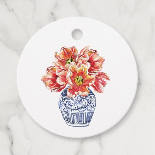 Chinoiserie Ginger Jar Gift Labels (Voorkant)