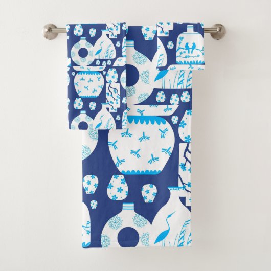 Chinoiserie Ginger Jar Jars Bad Handdoek (Insitu)