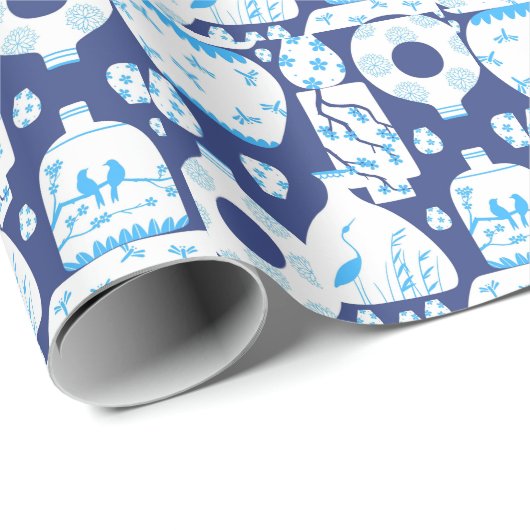 Chinoiserie Ginger Jar Jars Cadeaupapier (Rol Hoek)