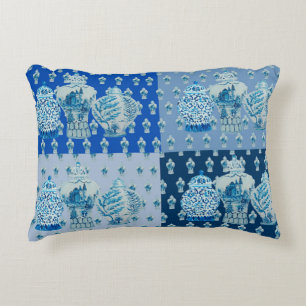 Chinoiserie Ginger Jar Jars Jeter Accent Coussin