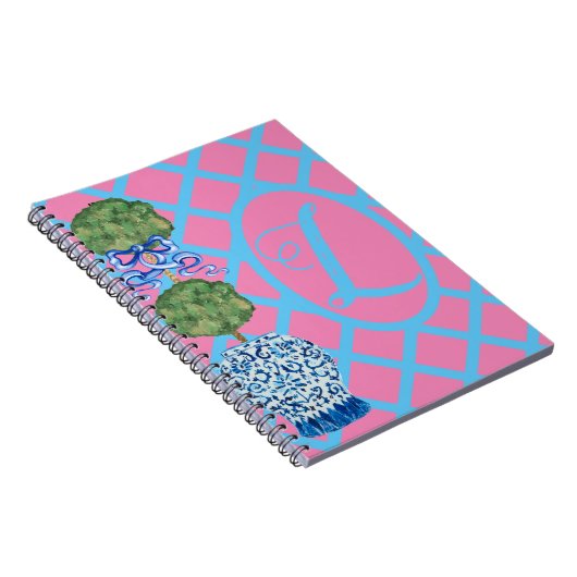 Chinoiserie ginger jar Jars Topiary spiral noteboo Notitieboek (Rechterzijde)