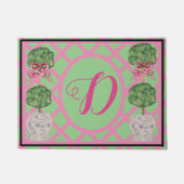 Chinoiserie Ginger Jar Jars Topiary Welkom Deurmat (Voorkant)