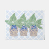 Chinoiserie Ginger Jar Jars Tropical Leaves Deurmat (Voorkant)