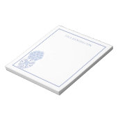 Chinoiserie Ginger Jar Vase avec Bloc-notes Fleurs (Tourné)