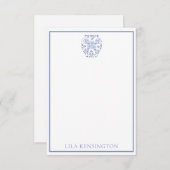 Chinoiserie Ginger Jar Vase Cartes pour notes pers (Devant / Derrière)