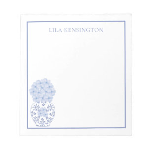 Chinoiserie Ginger Jar Vase met Notitieblok bloeme