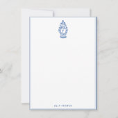 Chinoiserie GingerJar | Monogramme F | Carte de co (Devant)