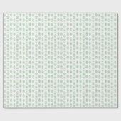 Chinoiserie Green en White Ginger Jar Print Cadeaupapier (Vlak)