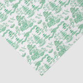 Chinoiserie Green Willow-deportpapier Tissuepapier (Detail)
