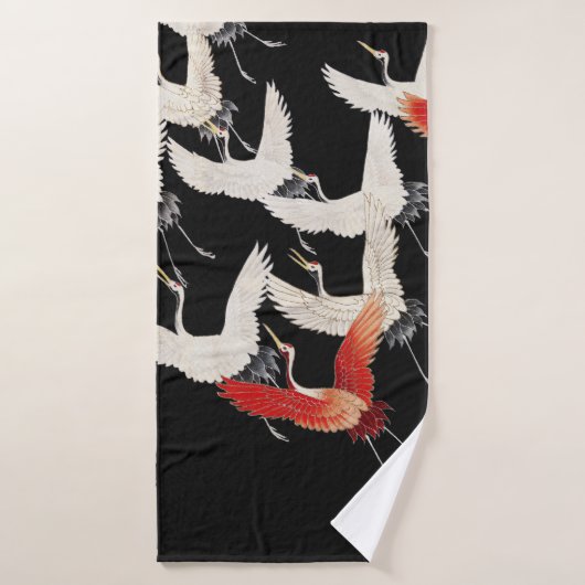 Chinoiserie Grue volante Zen Minimaliste Kimono Ar (Serviette de bain)
