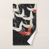 Chinoiserie Grue volante Zen Minimaliste Kimono Ar (Serviette à main)