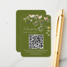 Chinoiserie Huwelijkswebsite RSVP QR-code 