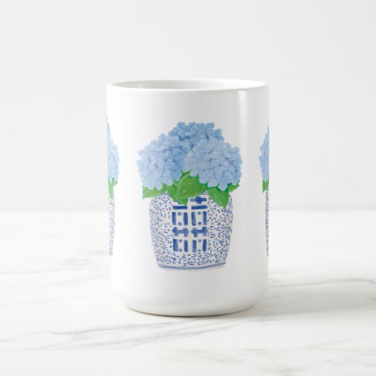 Chinoiserie Hydrangea Mug (Centre)