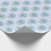 Chinoiserie Hydrangea Wrappapier Cadeaupapier (Hoek)