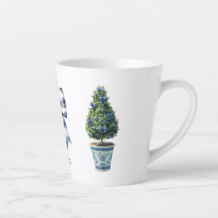 Chinoiserie Kerst Topiary Boom Latte Mok
