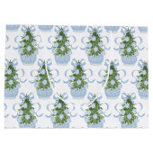 Chinoiserie Kerstboom Groot Cadeauzakje (Achterkant)