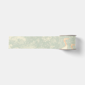 Chinoiserie Kraanvogel Toile Botanische Aziatische Grosgrain Lint
