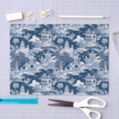 Chinoiserie Landschapsschilderij Decoupage Tissuepapier (Craft)