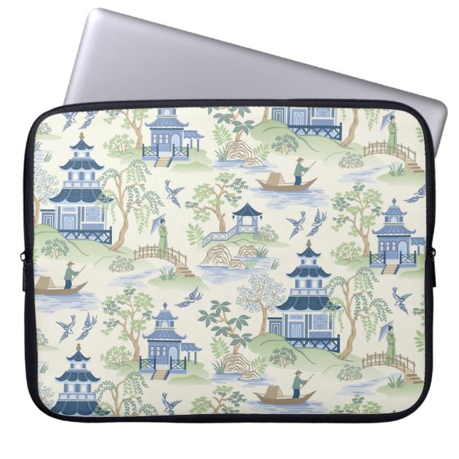 Chinoiserie Laptop Sleeve (Voorkant)