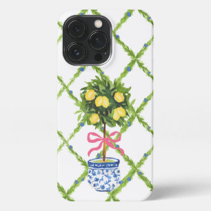 Chinoiserie Lemon Topiary, Grandmillenial iPhone 13 Pro Hoesje