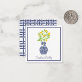Chinoiserie Lemon Tree Cartes Cadeaux (Devant/Arrière en situation)