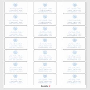 Chinoiserie Mariage Enveloppe Étiquette de adresse