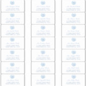 Chinoiserie Mariage Enveloppe Étiquette de adresse (Devant)