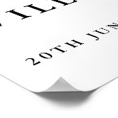 Chinoiserie moderne Floral Mariage Affiche de bien (Coin)