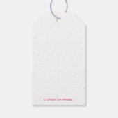 Chinoiserie Monkey Custom Gift Labels Cadeaulabel (Achterkant)