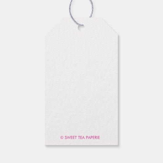 Chinoiserie Monkey Custom Gift Labels Cadeaulabel (Achterkant)