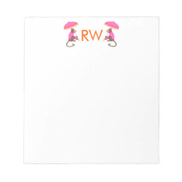 Chinoiserie Monkey Note Pad Notitieblok