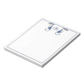 Chinoiserie Monkeys Monogrammed Notitieblok (Gedraaid)