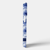 Chinoiserie Navy Blue Shell Asian  Pattern Case-Mate iPhone Case (Achterkant / Rechts)