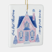 Chinoiserie New Home Eerste kerst Ornament (Rechts)