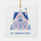 Chinoiserie New Home Eerste kerst Ornament (Achterkant)