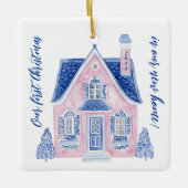 Chinoiserie New Home Eerste kerst Ornament (Voorkant)