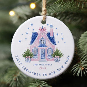 Chinoiserie New Home Eerste kerst Ornament