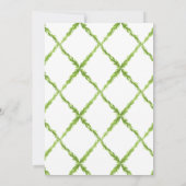 Chinoiserie Oranje Citrus Topiary Kerstfeest Kaart (Achterkant)