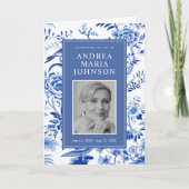 Chinoiserie Ordre De Service Funéraire Programme (Devant)