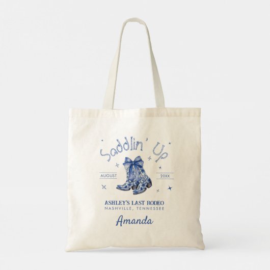 Chinoiserie Paardrijden vrijgezellenfeest Tote Bag (Achterkant)