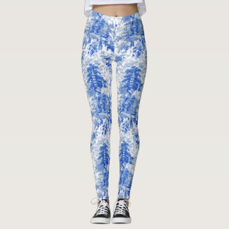 Chinoiserie Palace Toile ~ Willow Ware Leggings