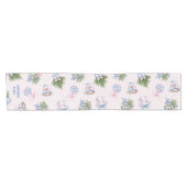 Chinoiserie Pink Christmas Table Runner Korte Tafelloper (Horizontaal)