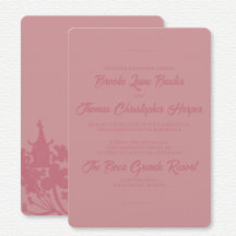 Chinoiserie Pink Floral Wedding 