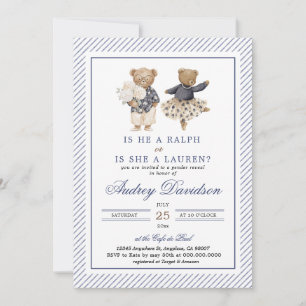 Chinoiserie Preppy Ralph Polo Beer Geslacht Reveal Kaart